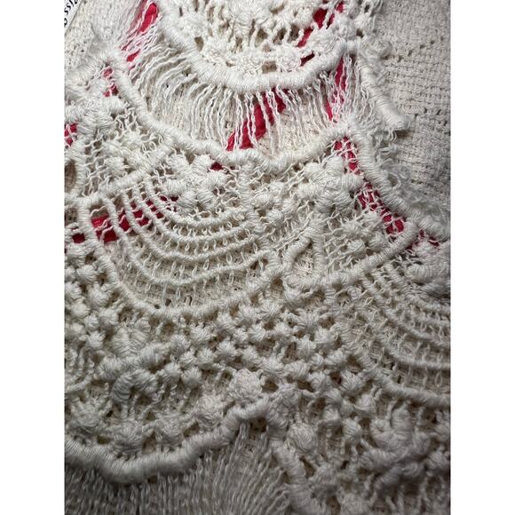 Miss Me Off White Lace Boho Tank Top - Size Small - Picture 3 of 5